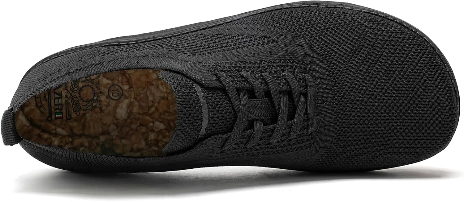 ITAZERO Men's Wide Toe Box Mesh Shoes Business Casual Wide Width Walking Shoes with Arch Support Insole for Plantar Fasciitis