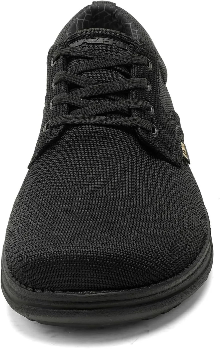 ITAZERO Men's Wide Toe Box Mesh Shoes Business Casual Wide Width Walking Shoes with Arch Support Insole for Plantar Fasciitis