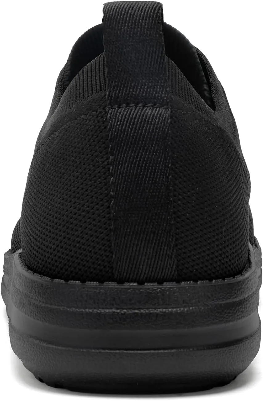 ITAZERO Men's Wide Toe Box Mesh Shoes Business Casual Wide Width Walking Shoes with Arch Support Insole for Plantar Fasciitis