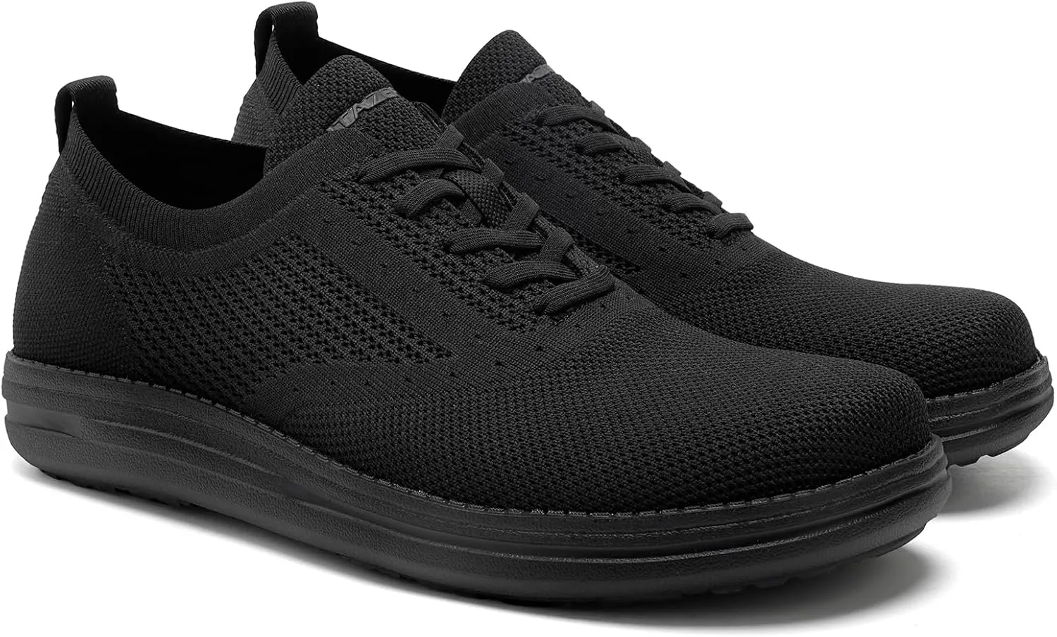 ITAZERO Men's Wide Toe Box Mesh Shoes Business Casual Wide Width Walking Shoes with Arch Support Insole for Plantar Fasciitis