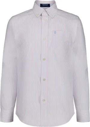IZOD Boys' Long Sleeve Plaid Button-Down Dress Shirt