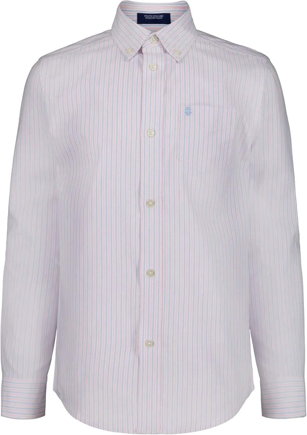 IZOD Boys' Long Sleeve Plaid Button-Down Dress Shirt