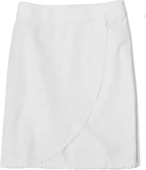 J.Crew Mercantile Women's Oxford Fixed-Wrap Ruffle Tulip Skirt