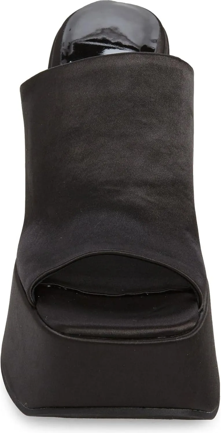 Jeffrey Campbell HIGH-UP Sandals Black Satin