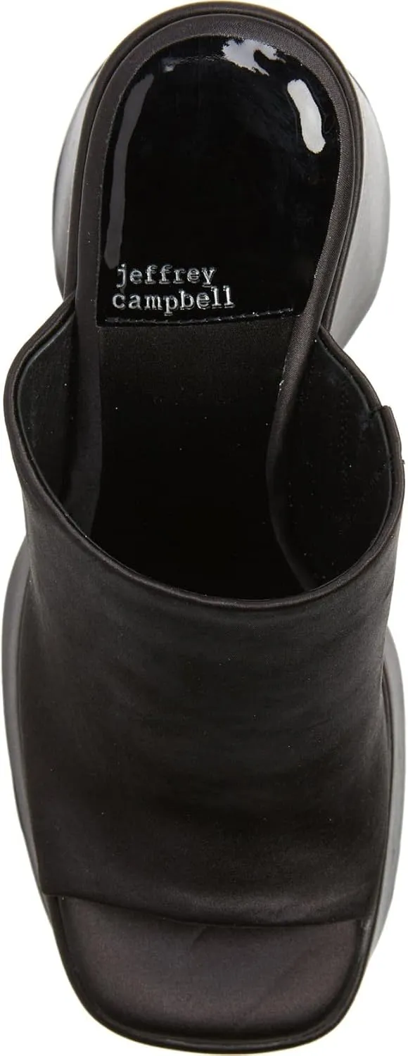 Jeffrey Campbell HIGH-UP Sandals Black Satin