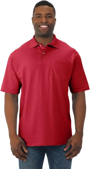 Jerzees Men's SpotShield Short Sleeve Preshrunk Polo Shirt