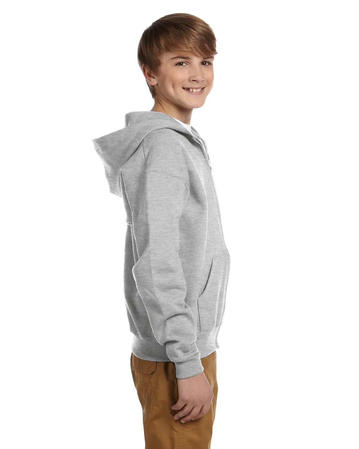 Jerzees Youth NuBlend Full-Zip Hooded Sweatshirt