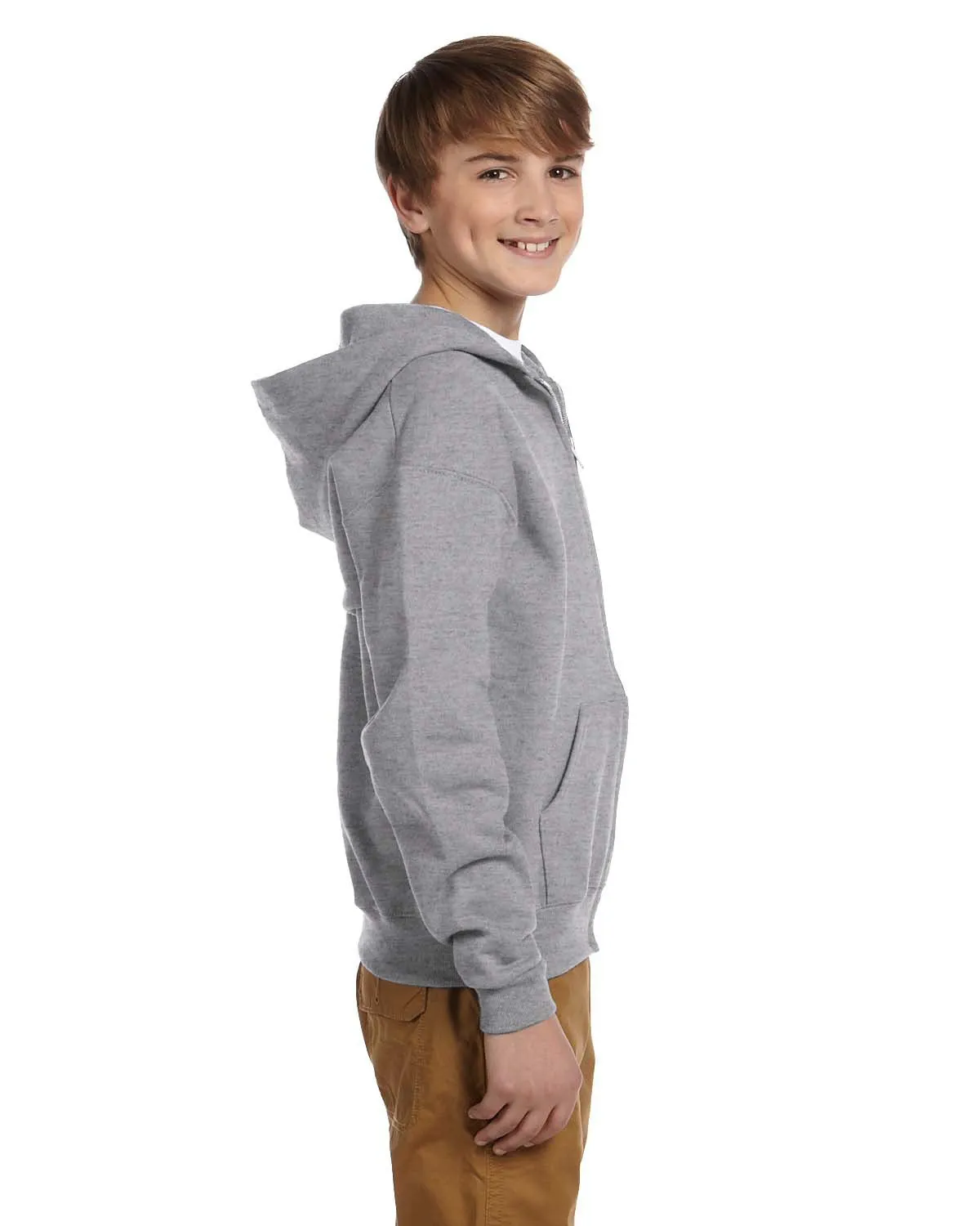 Jerzees Youth NuBlend Full-Zip Hooded Sweatshirt