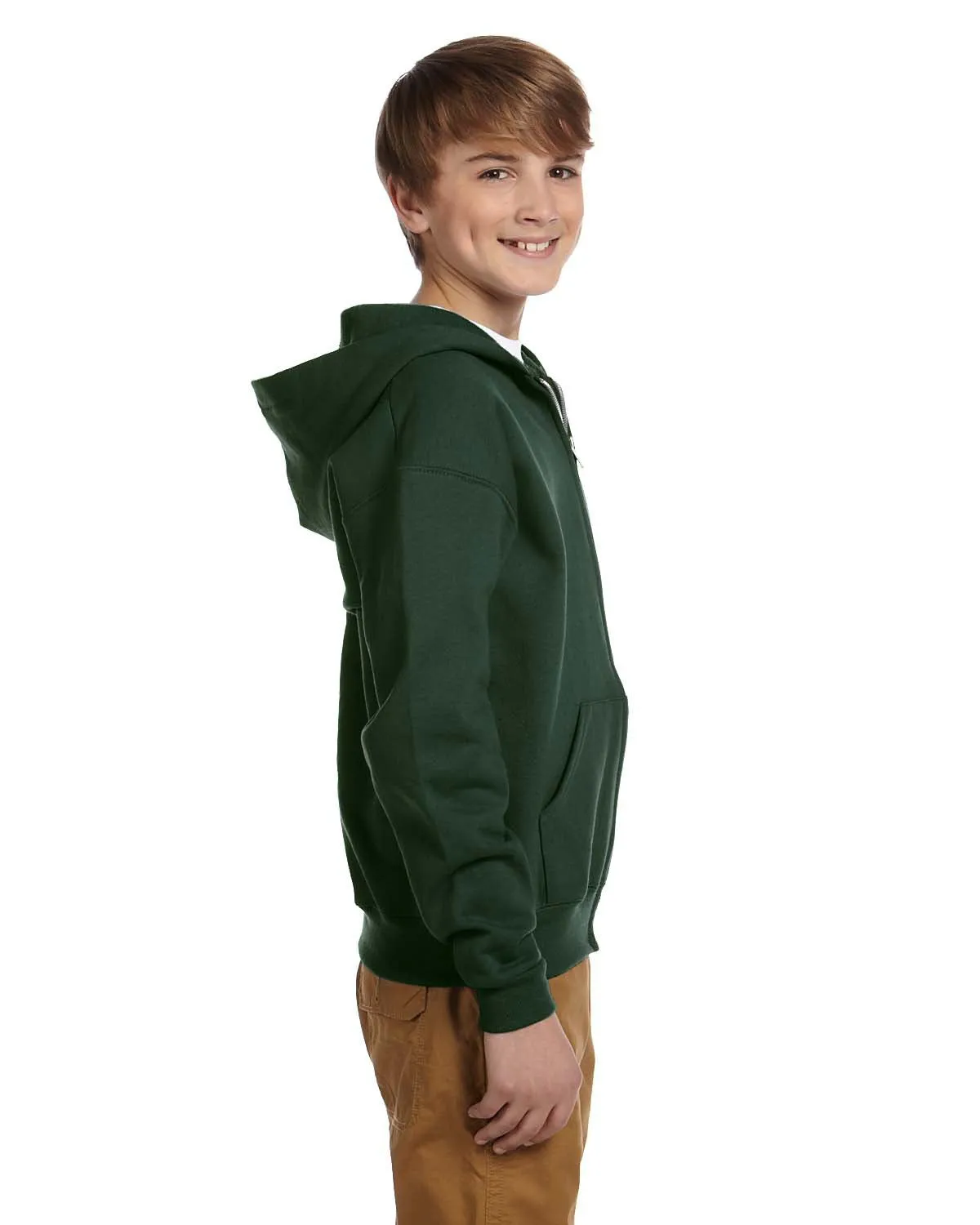 Jerzees Youth NuBlend Full-Zip Hooded Sweatshirt