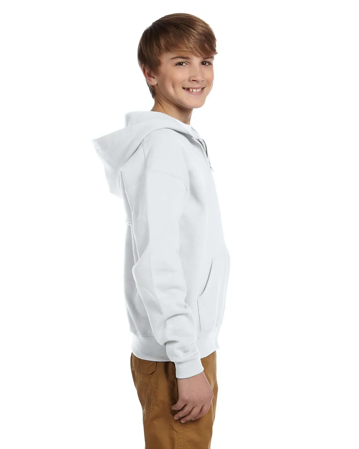 Jerzees Youth NuBlend Full-Zip Hooded Sweatshirt