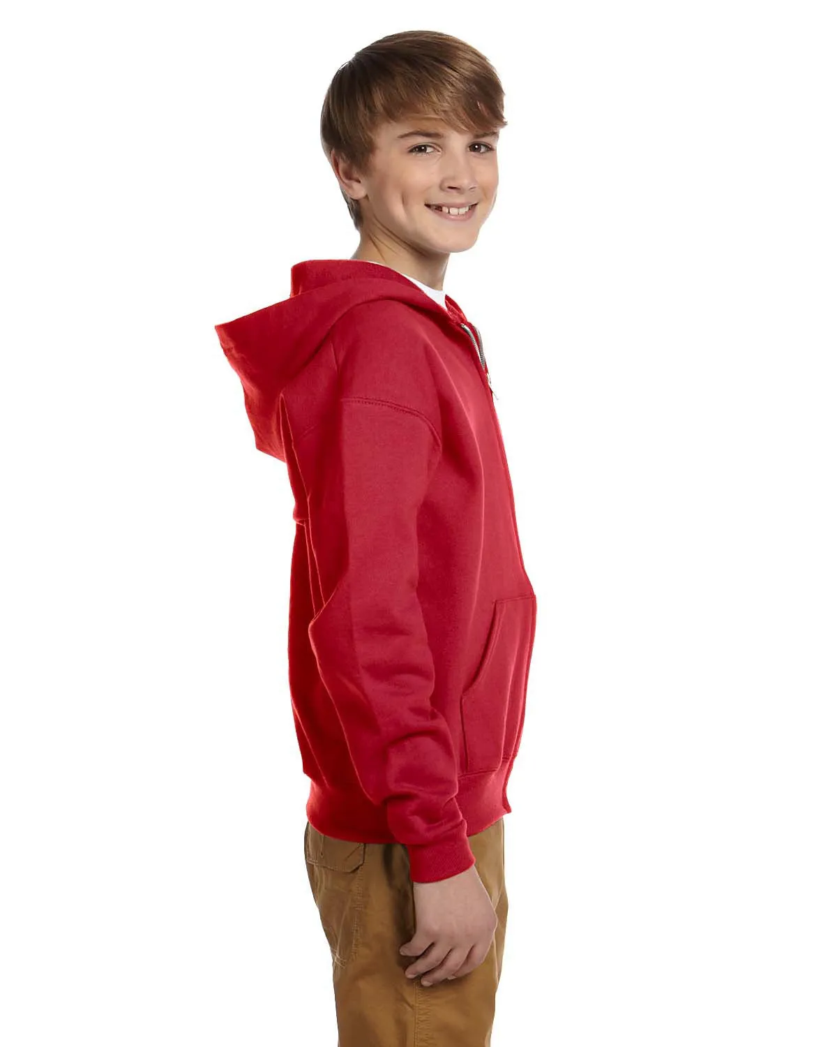 Jerzees Youth NuBlend Full-Zip Hooded Sweatshirt