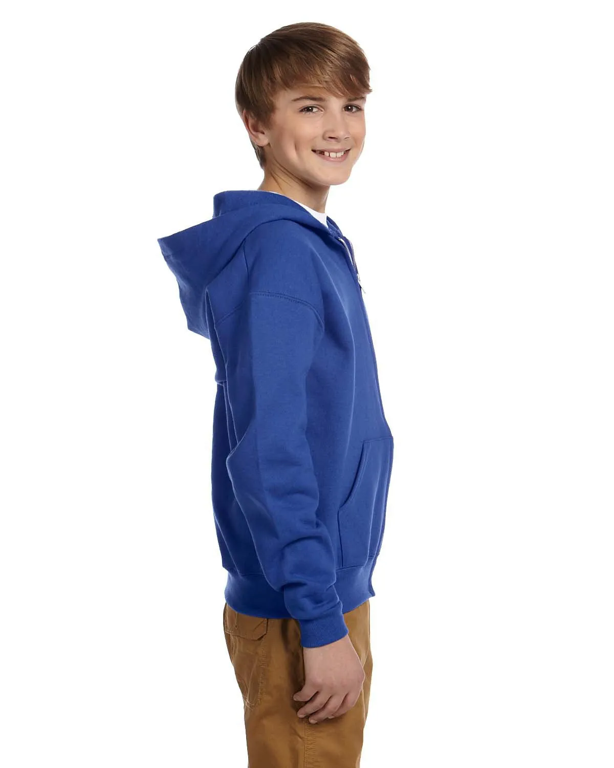 Jerzees Youth NuBlend Full-Zip Hooded Sweatshirt
