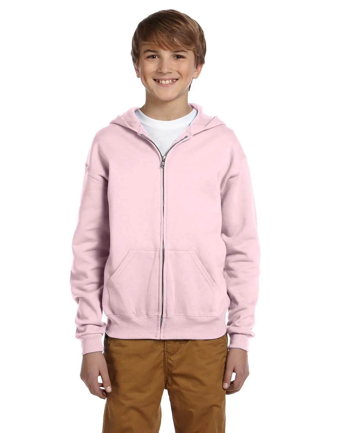 Jerzees Youth NuBlend Full-Zip Hooded Sweatshirt