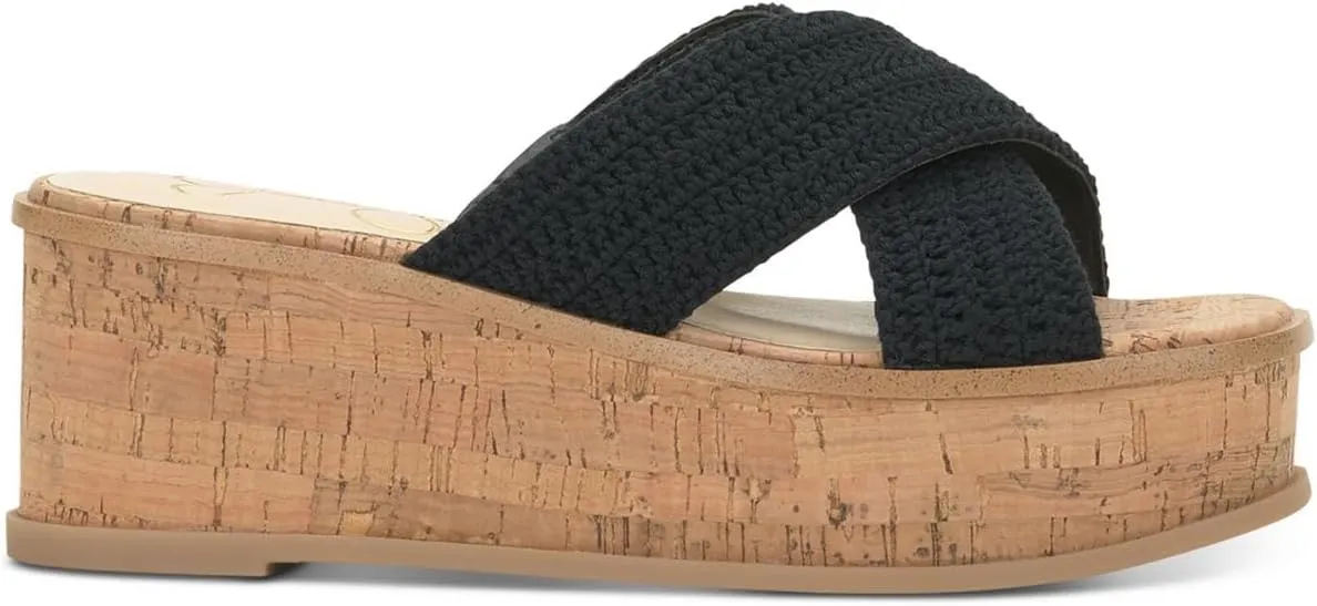Jessica Simpson Womens Ediza Crochet Platform Sandals