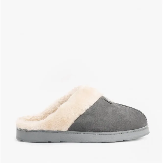 Jo & Joe SNUGGLE Womens Slippers Charcoal