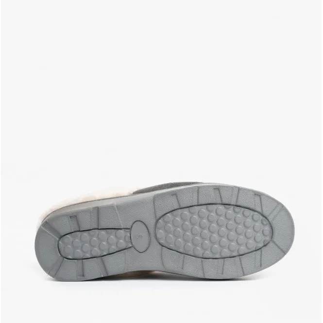 Jo & Joe SNUGGLE Womens Slippers Charcoal
