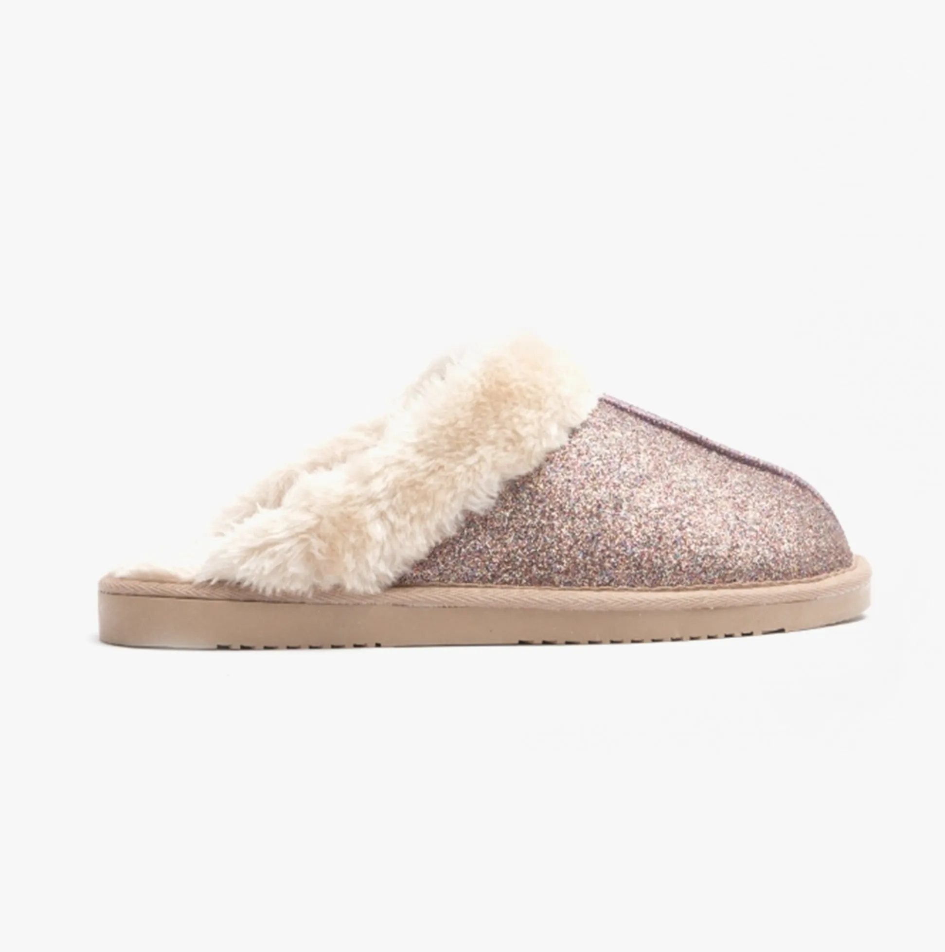 Jo & Joe SPARKLE Womens Slippers Rose Pink