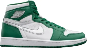 Jordan Men's 1 Retro High OG shoes, Gorge Green/Metallic Silver-wh, 9