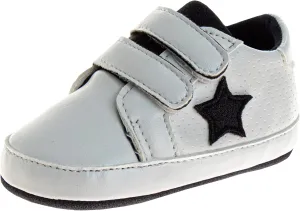 Josmo Unisex Baby Boys Girls Sneakers Infant Slip On First Walking Shoes Casual Crib Shoes (Size 2-4 Infant)