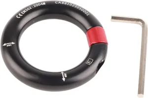 JTLB Detachable 12mm Opening Rappel Ring - Climbing Connector Belay for Rock Climbing, Arborist, Rescue & Connection Point | Downhill Equipment Rappel Gear