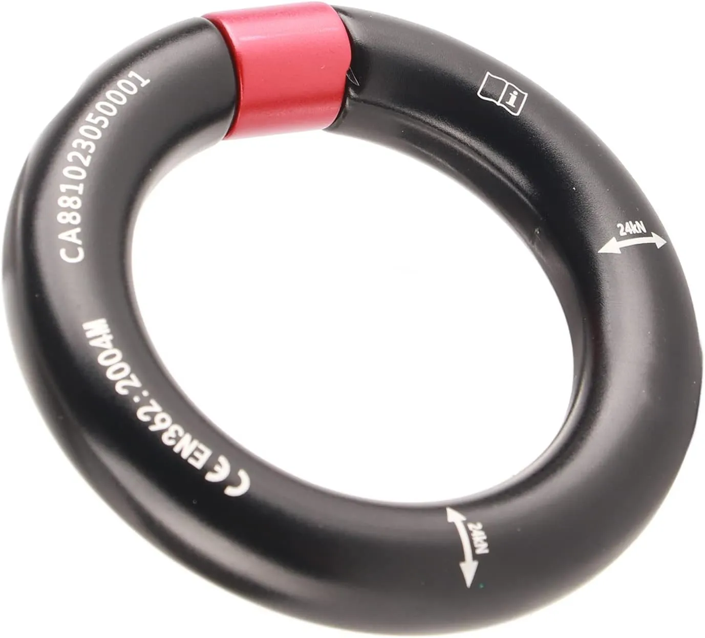JTLB Detachable 12mm Opening Rappel Ring - Climbing Connector Belay for Rock Climbing, Arborist, Rescue & Connection Point | Downhill Equipment Rappel Gear
