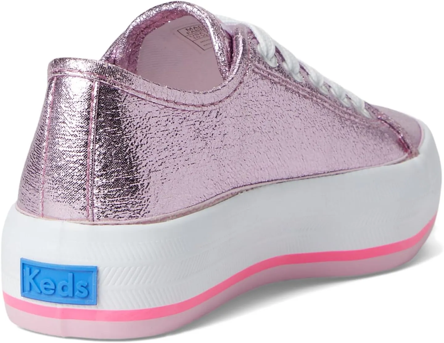 Keds Girl's Triple Up Bottom Stripe (Little Big Kid) Sneaker