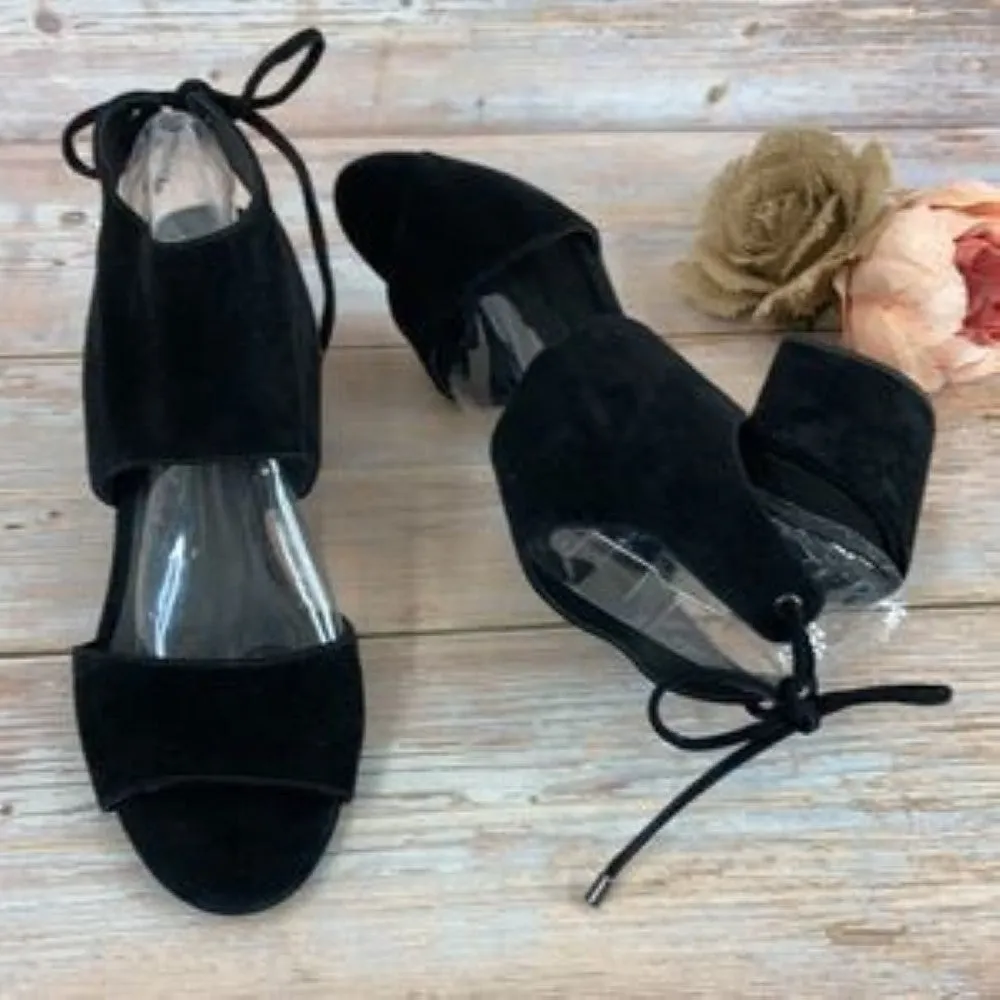 Kenneth Cole Black Suede Vito Sandals 9.5