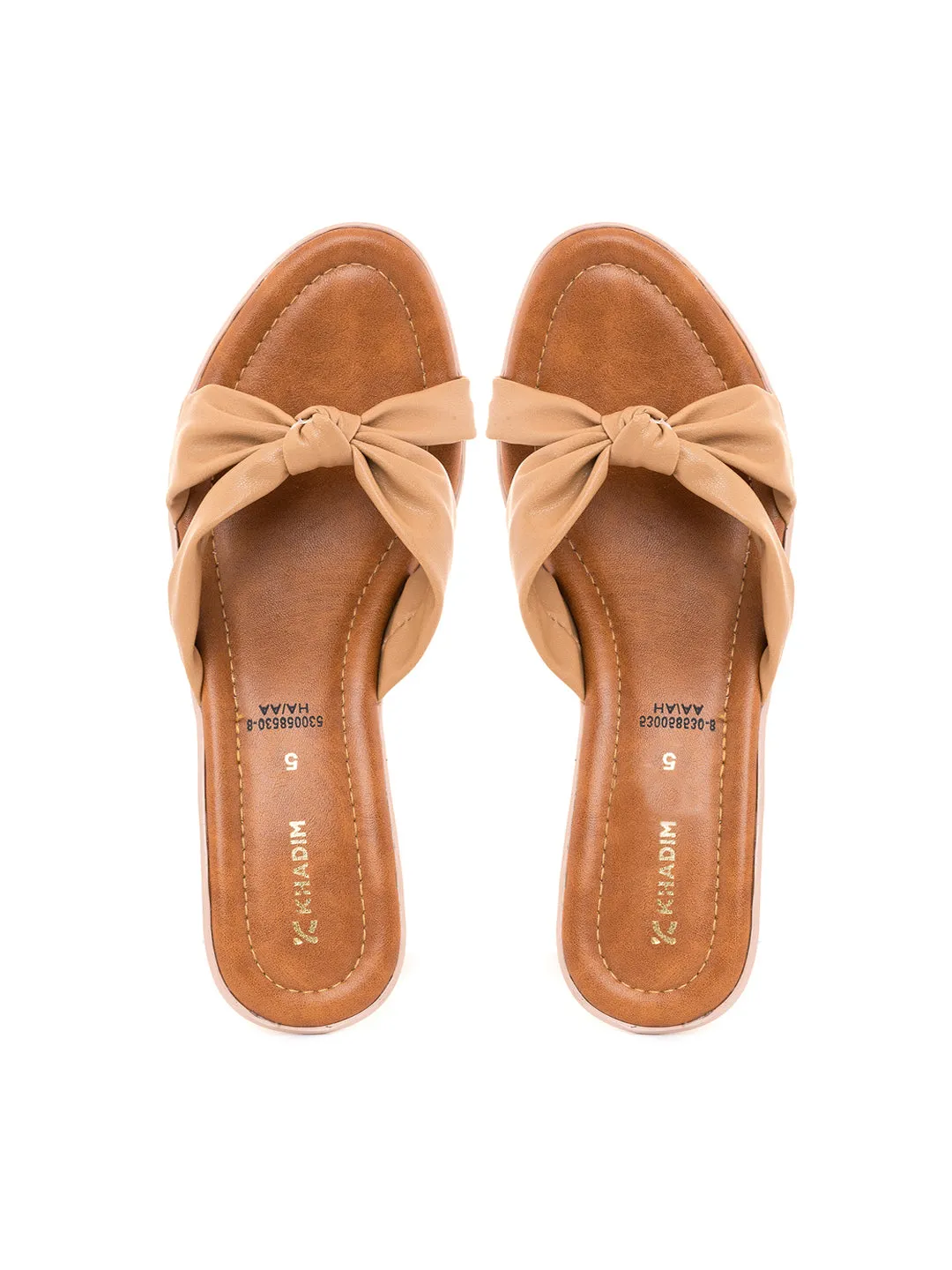 Khadim Cone Heel Mule Slip On Sandal for Women