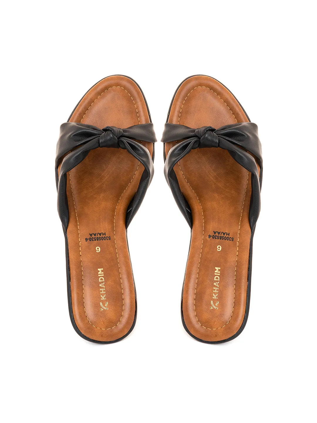Khadim Cone Heel Mule Slip On Sandal for Women