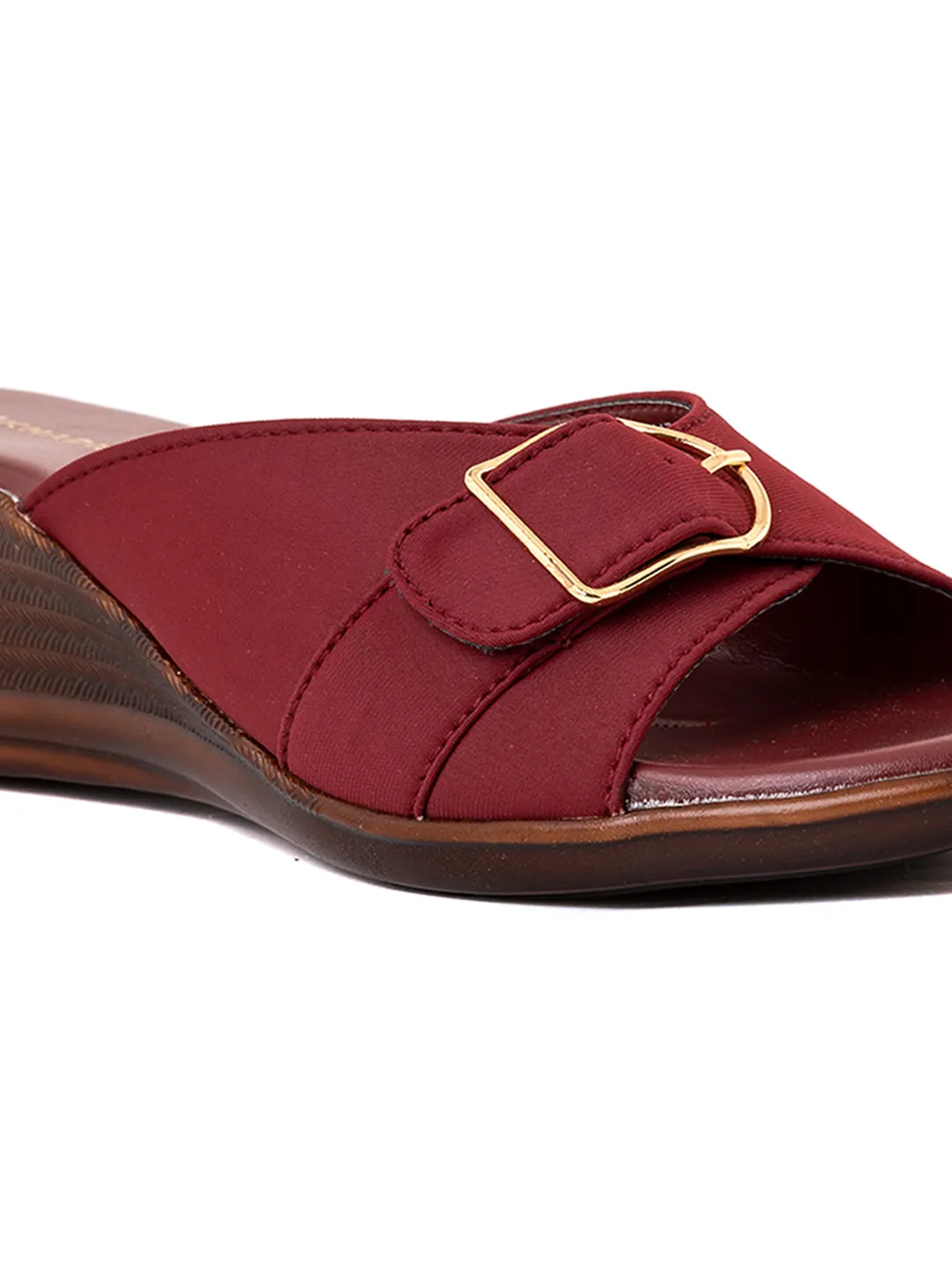Khadim Wedge Heel Mule Slip On Sandal for Women