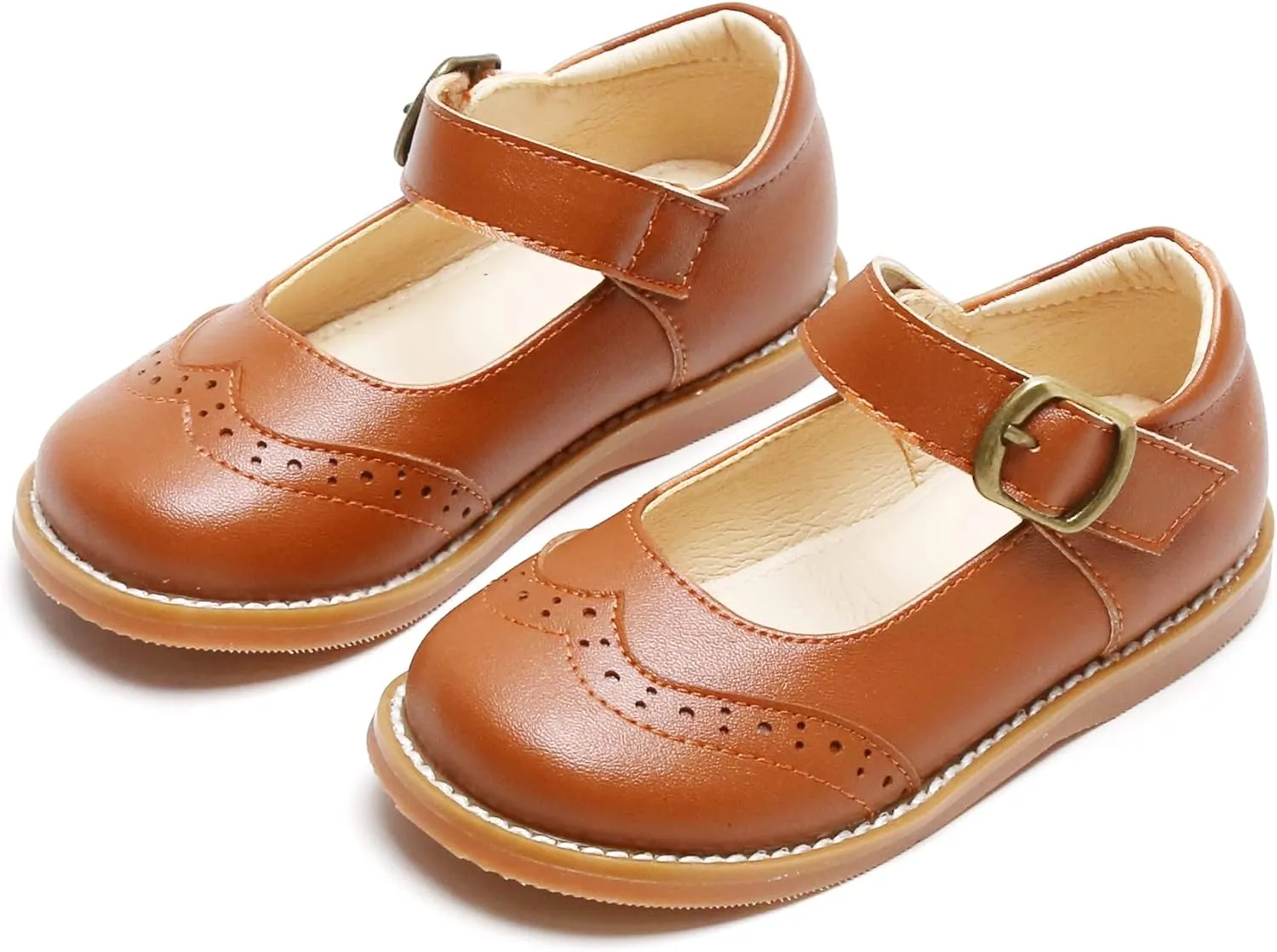 Kiderence Toddler Girls Mary Jane Dress Shoes Little Girls School Oxford Flats