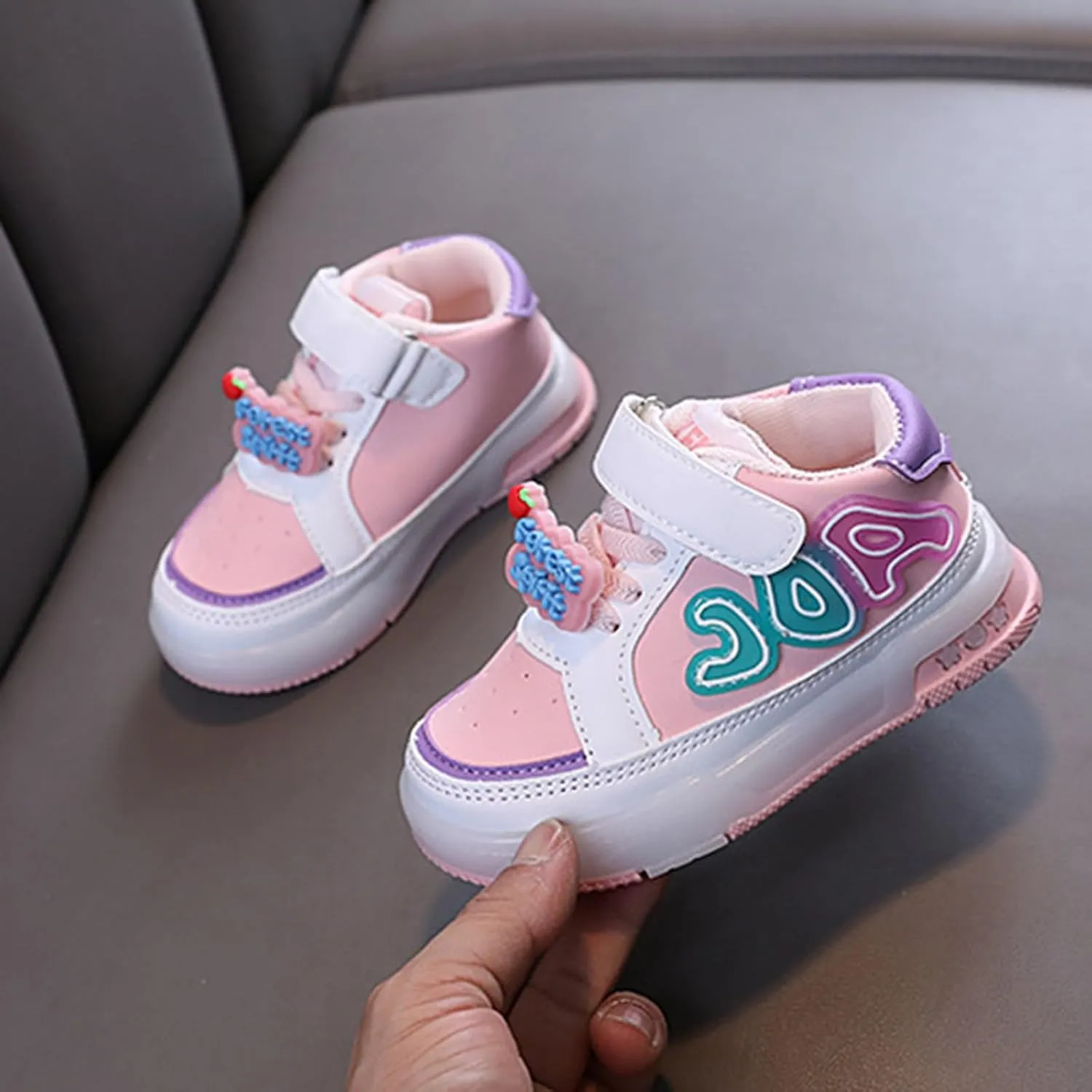 Kids Canvas Sneakers Girls and Boys Spring Summer and Autumn Children's Sports Shoes for Small Lightweight Running Shoes