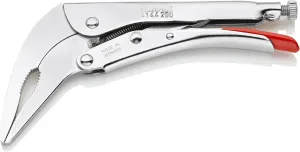 Knipex Tools 41 44 200 8" Angled Long Nose Locking Grip Pliers,