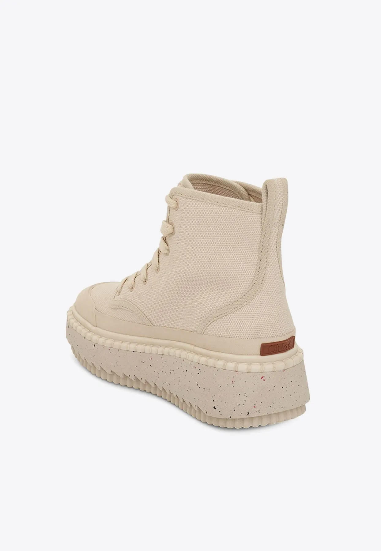 Lilli Desert Canvas Ankle Boots