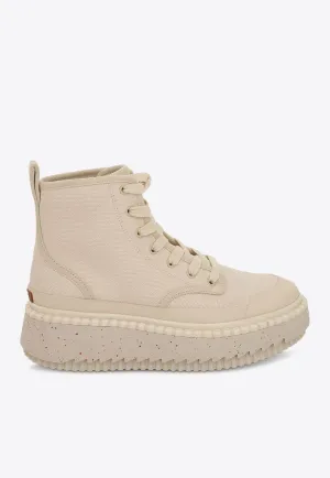 Lilli Desert Canvas Ankle Boots
