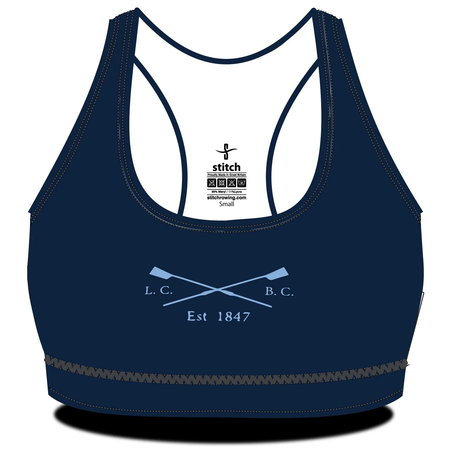 Lincoln College Crossed Blades Sports Bra