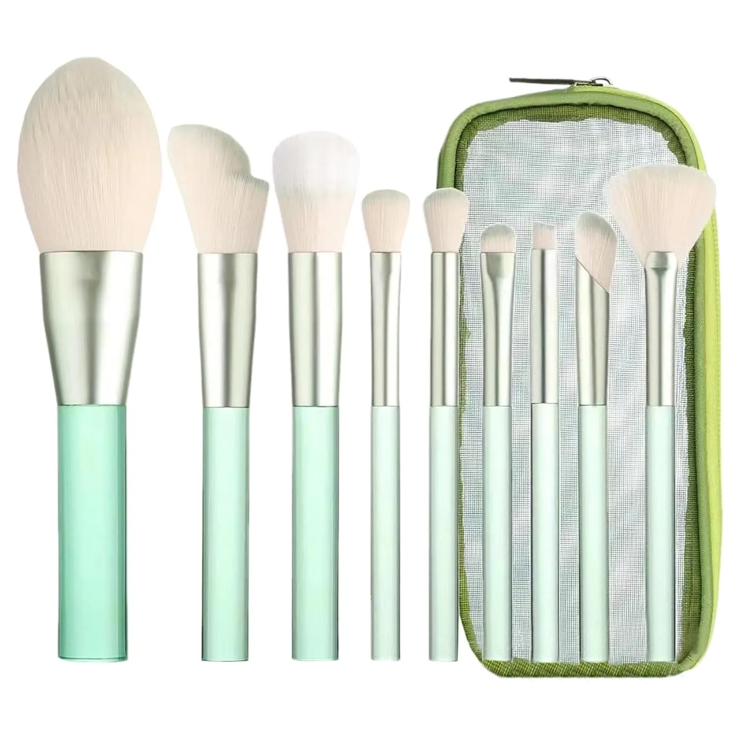 Makeup Brush Set with Storage Case, 9 Pcs Premium Synthetic Foundation Brush,Powder Eyeshadow Eyeliner Blending Contour Concealer Brushes for Makeup,Gifts for Mom