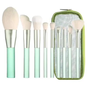 Makeup Brush Set with Storage Case, 9 Pcs Premium Synthetic Foundation Brush,Powder Eyeshadow Eyeliner Blending Contour Concealer Brushes for Makeup,Gifts for Mom