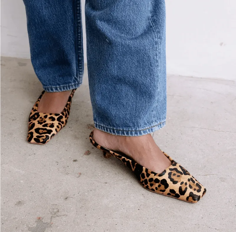 Matisse Classy Heeled Mule - Leopard