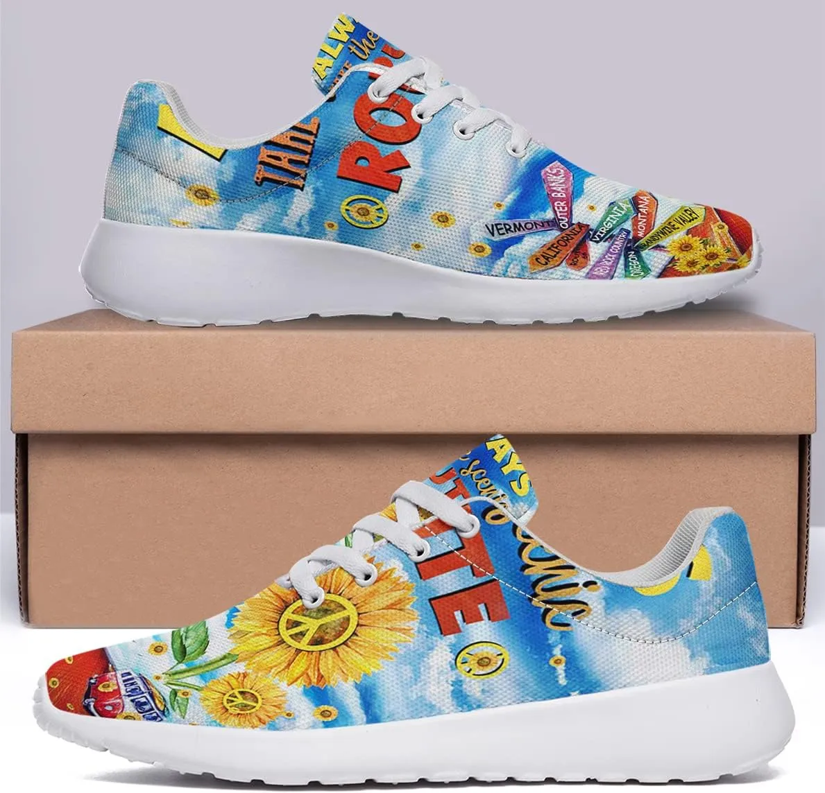 Men Women Fashion Running Sneakers Breathable Casual Sport Tennis Shoes Gift for Him Her