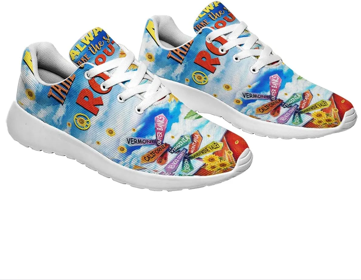 Men Women Fashion Running Sneakers Breathable Casual Sport Tennis Shoes Gift for Him Her