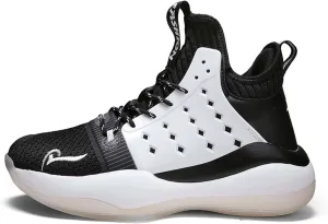 Men's Basketball Shoes High Top Running Shoes for Men Lightweight Breathable Mesh Walking Athletic Sneaker Indoor or Outdoor Basketball Sneakers for Men, Street or Court