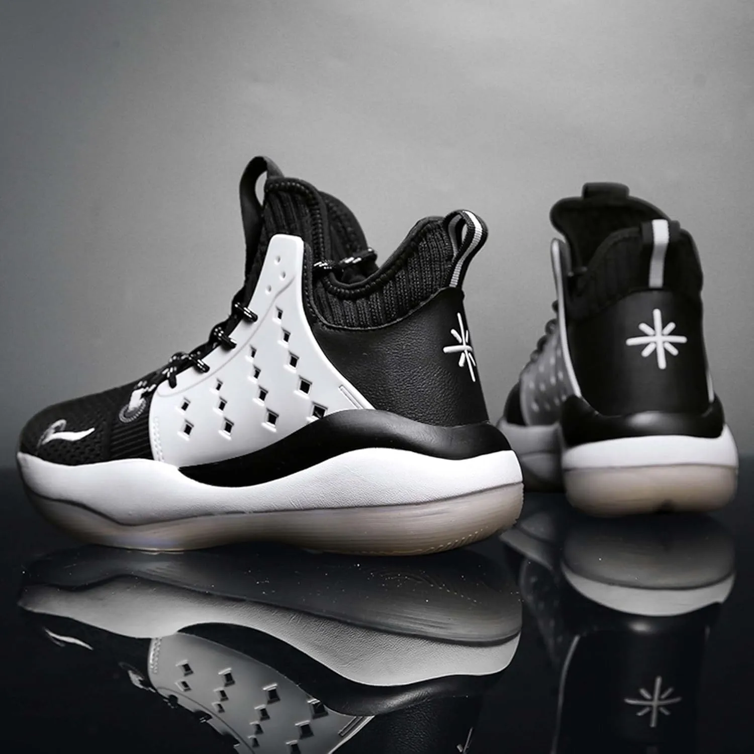 Men's Basketball Shoes High Top Running Shoes for Men Lightweight Breathable Mesh Walking Athletic Sneaker Indoor or Outdoor Basketball Sneakers for Men, Street or Court