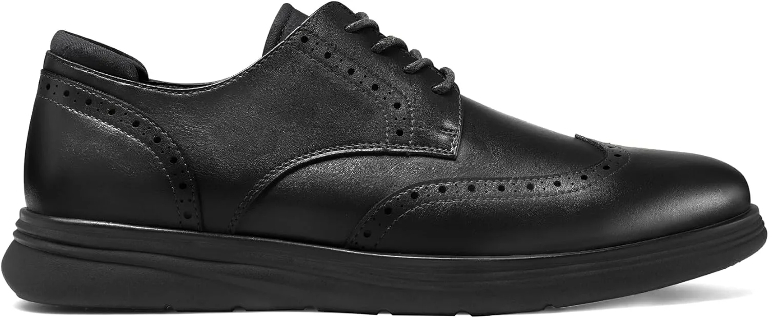 Men's Dress Sneakers Lightweight Casual Business Wingtip Oxford Shoes