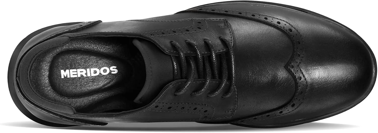 Men's Dress Sneakers Lightweight Casual Business Wingtip Oxford Shoes