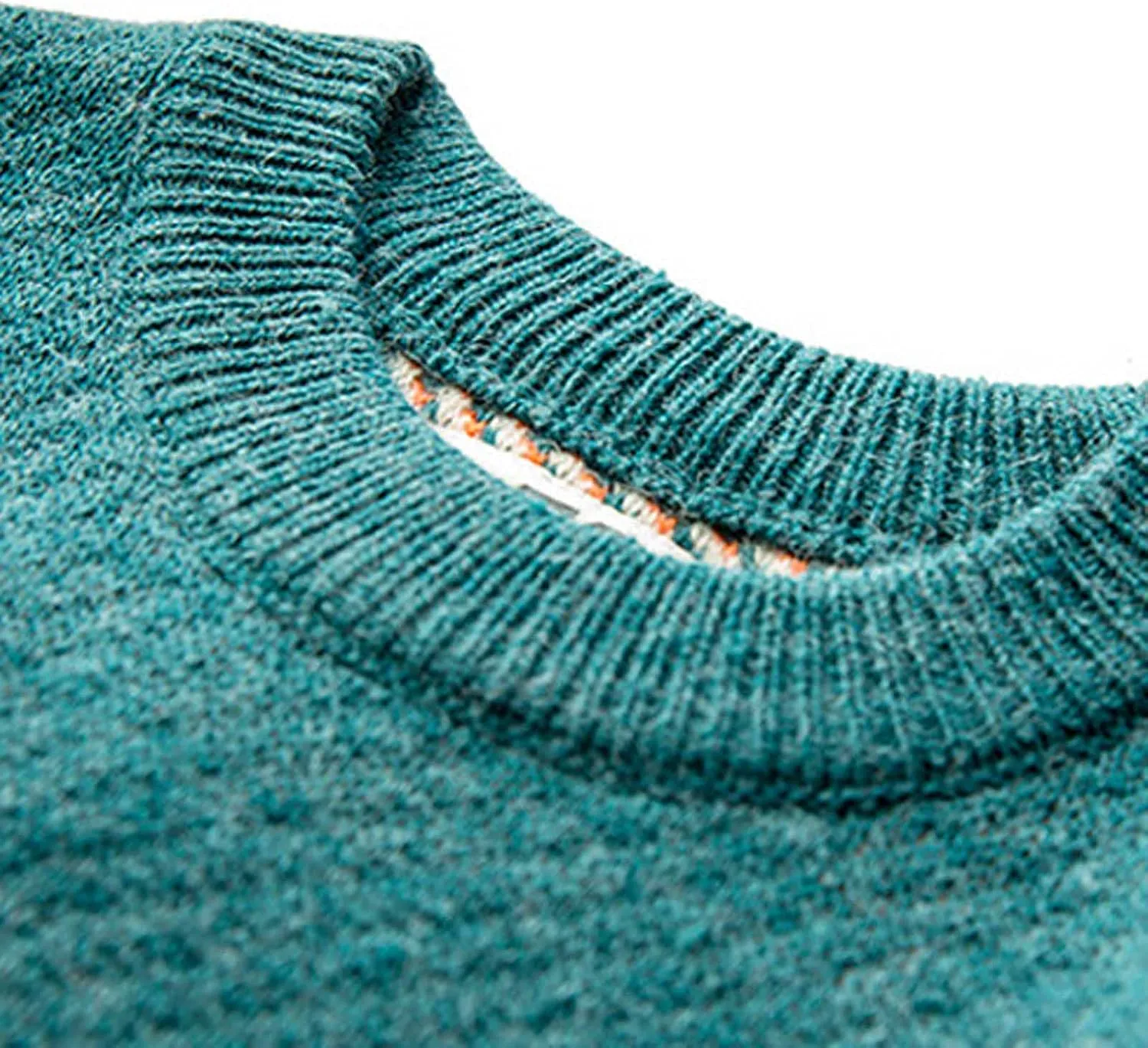Mens Grassland Cow Vintage Oversize Knitted Sweater Long Sleeve Round Neck Knitted Pullover Jumper Unisex Fall Tops