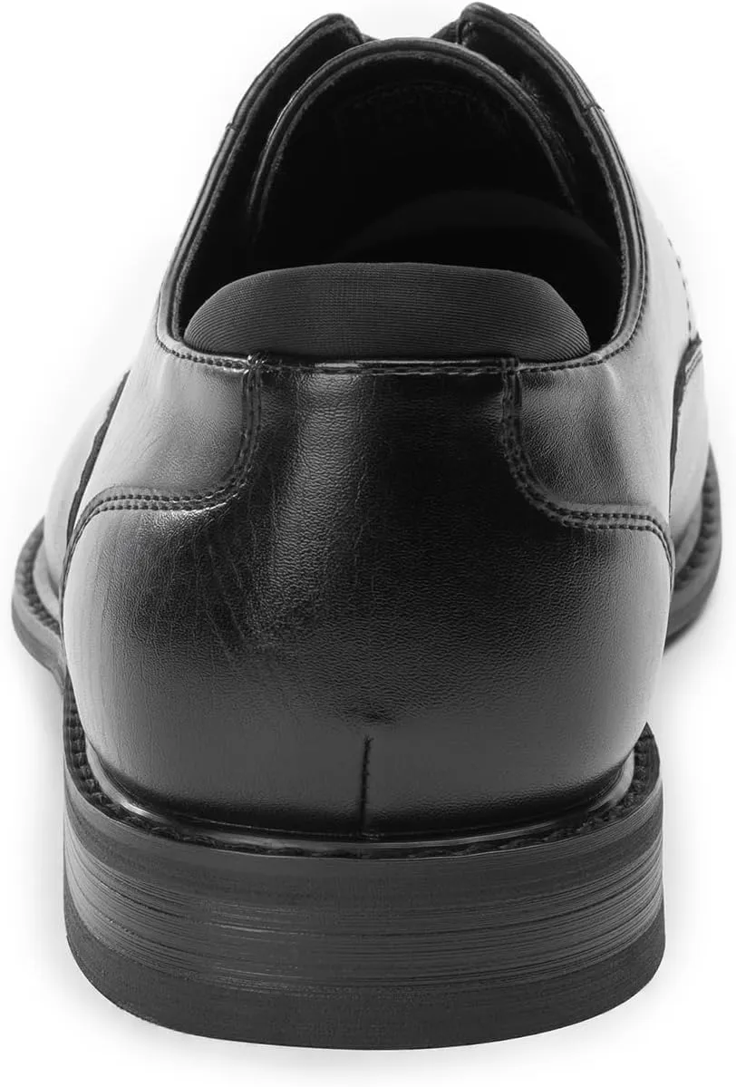 Men's Oxfords Classic Dress Lace Up Shoes, Leather Lined, Heel Pad Design for Formal Occasions