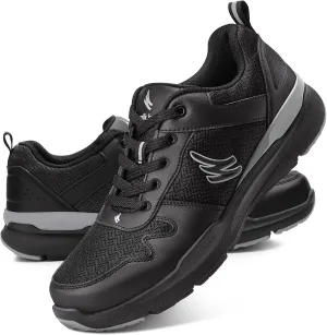 Mens Walking Shoes for Plantar Fasciitis, Orthopedic Sneakers for Men with Arch Support, Comfortable Casual Shoes for Pain Relief with Non Slip Rubber Sole