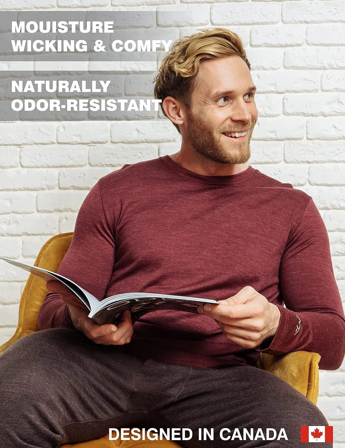Merino.tech Merino Wool Base Layer - Mens 100% Merino Wool Long Sleeve Thermal Shirts Heavyweight, Midweight, Lite with Socks