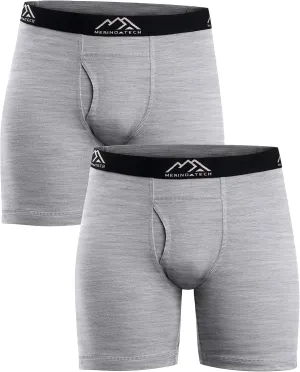 Merino.tech Merino Wool Underwear Mens - 100% Merino Wool Base Layer Boxer Briefs for Men